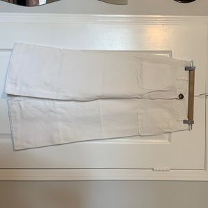 Zara white linen trousers